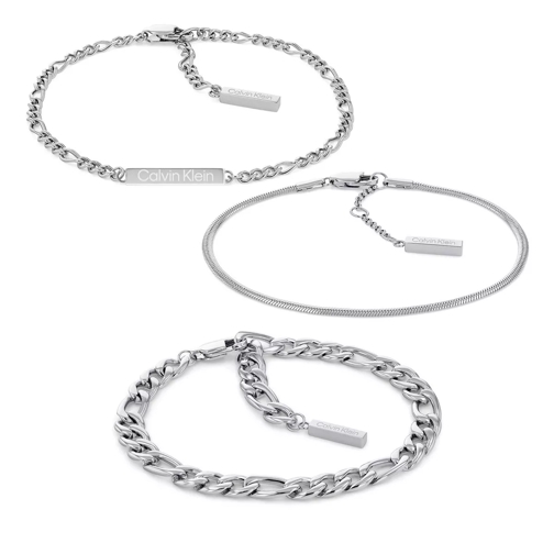 Calvin Klein Linked Chain Bracelet Set Silver Bracelet