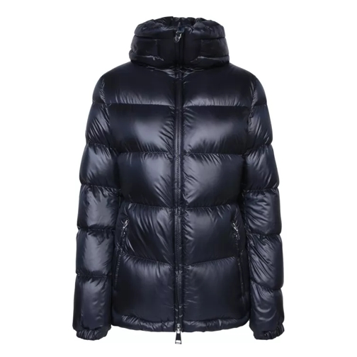 Moncler Bulky Down Jacket With Padded Hood Blue 