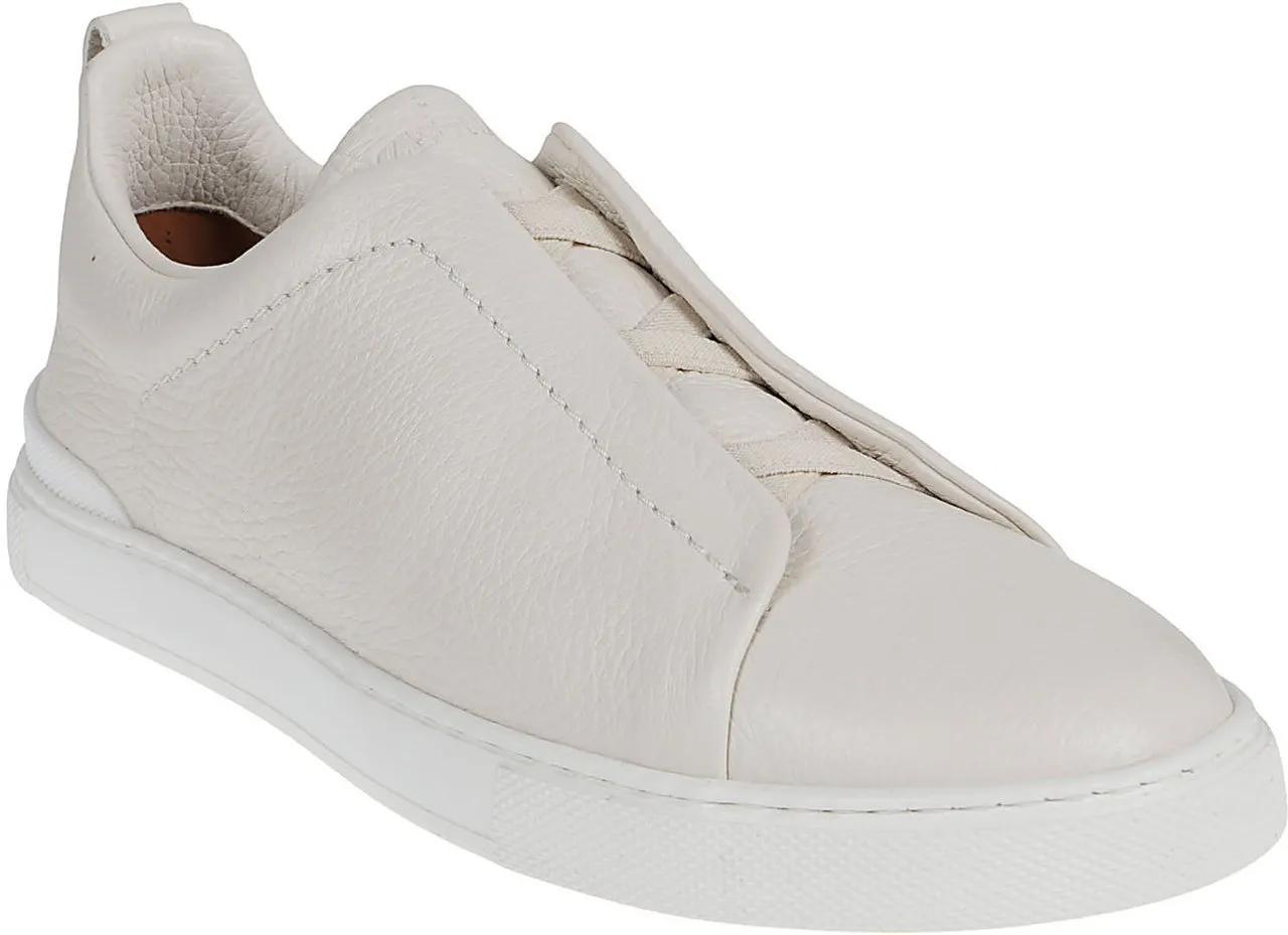 Thumbnail - Zegna Low-Top Sneaker - Triple Stitch Low Top Sneakers White - Gr. 7 - in Weiß - für Damen
