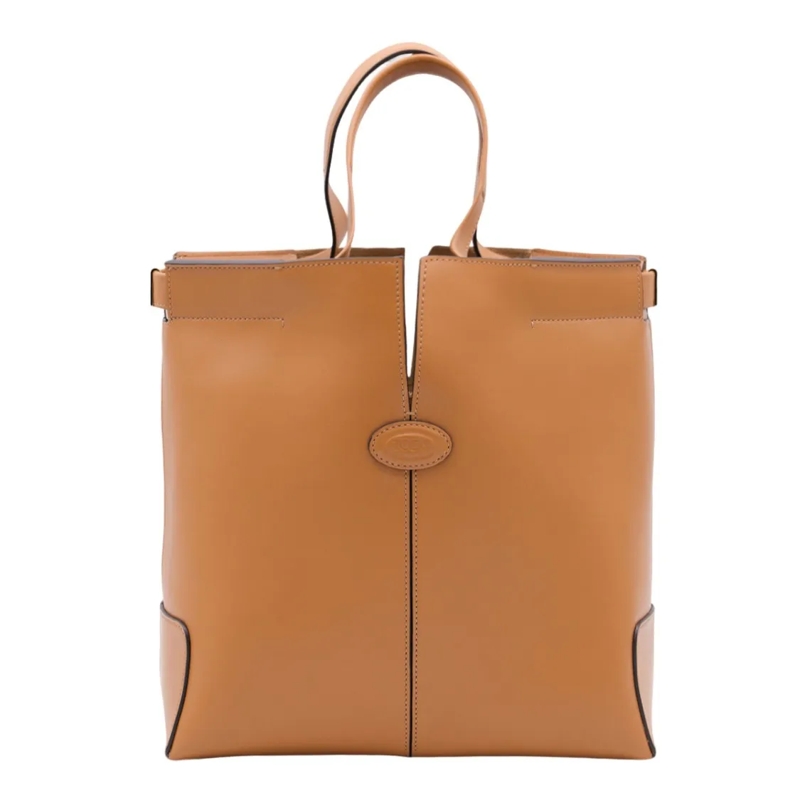Tod's Schultertasche Structured Leather Tote Bag Orange