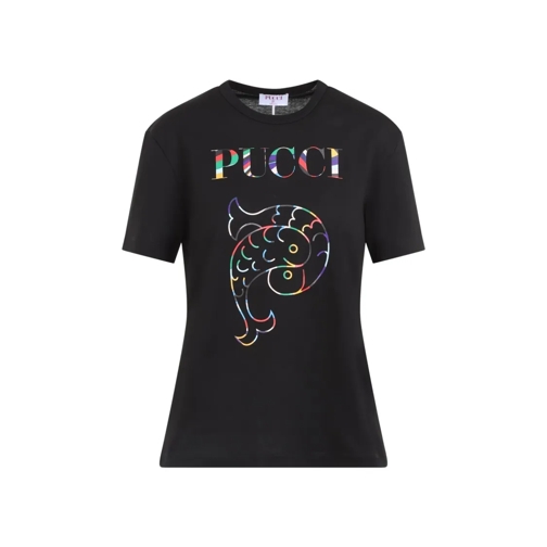 Pucci T-shirts Short Sleeves T-Shirt Black