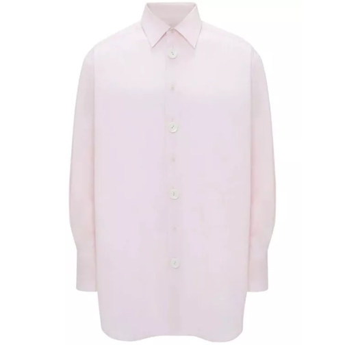 J.W.Anderson Anchor-Embroidered Cotton Shirt White 