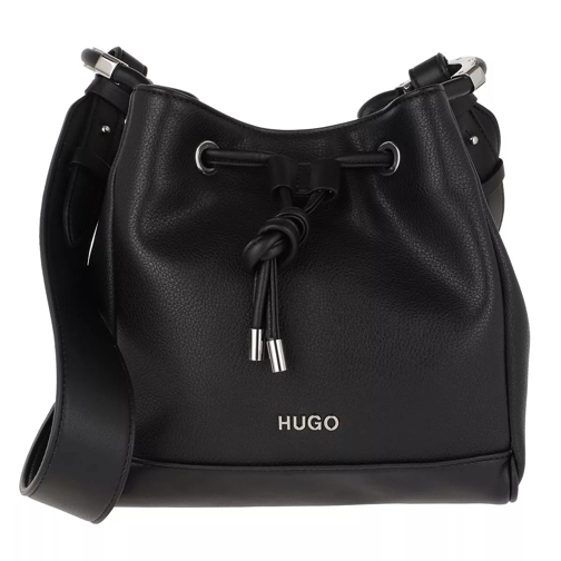 Hugo Lexington Drawstring Bag Black Bucket Bag