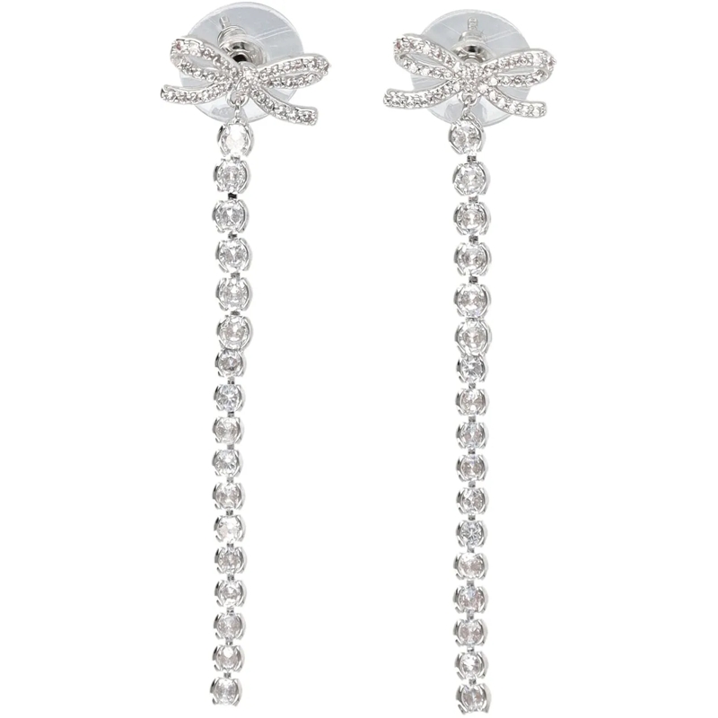 Self Portrait Creolen Bow Earring Argento silber