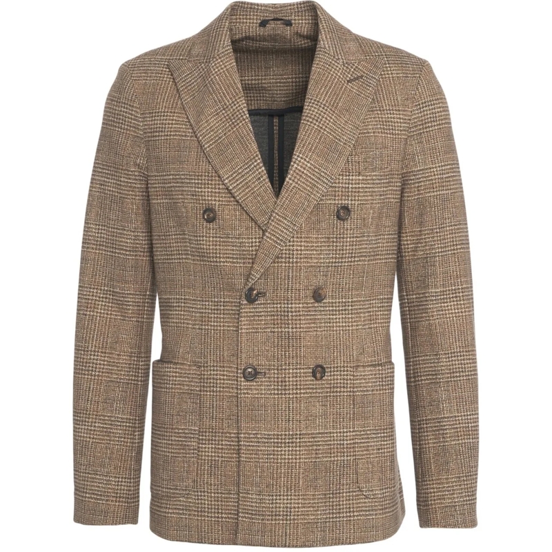 CIRCOLO 1901  Glencheck double-breasted blazer braun