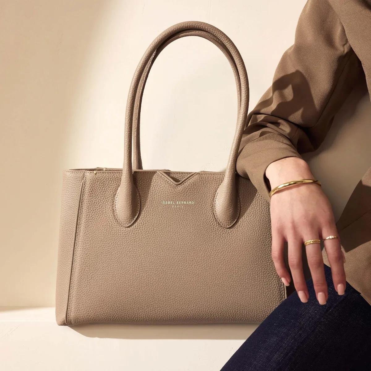 Isabel Bernard Crossbody bags Honoré Cloe Midi Handtasche in taupe