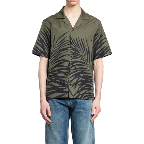 Moncler Tropical Print Short Sleeve Shirt Green 