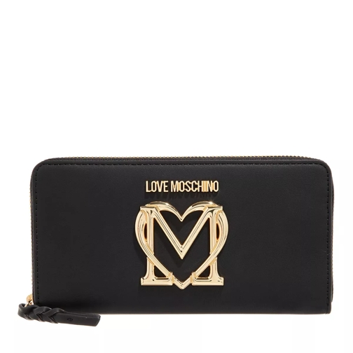 Love Moschino Portafogli Pu  Nero Zip-Around Wallet