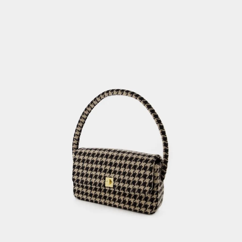 Anine Bing Crossbody Bag Nico Bag - Wool - Black Black (Image 3)