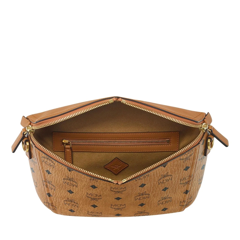 MCM Crossbody Bag Diamond Vi Lthr Mix Crossbody Sml Co Cognac(Image 5)