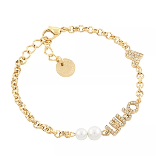 LIU JO Bracelet Icona Logo & Pearls  Gold Armband