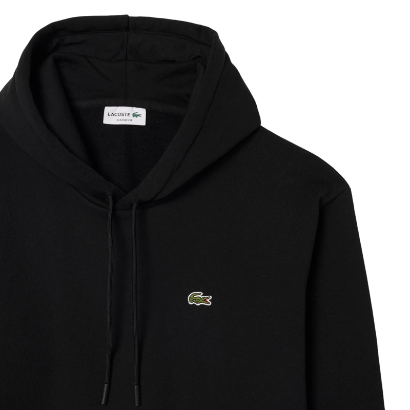 Lacoste  LACOSTE Herren Hoodie. Einfarbiger Basic Hoodie mi schwarz(Image 3)