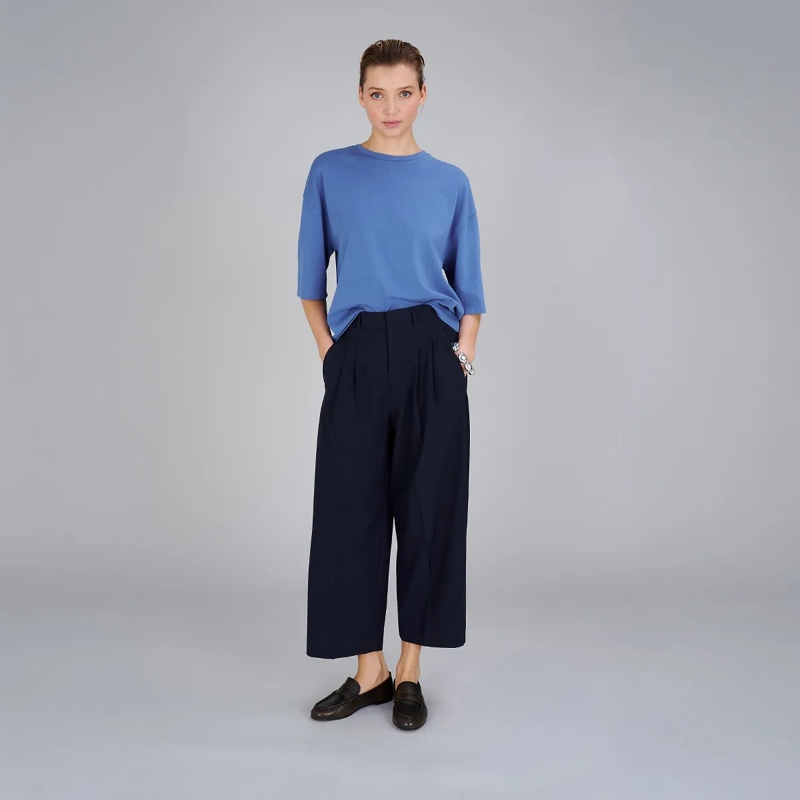 True Religion Hose - Engwerdenes, verkürztes Bein- Bund- und Bügelfa blau(Image 2)