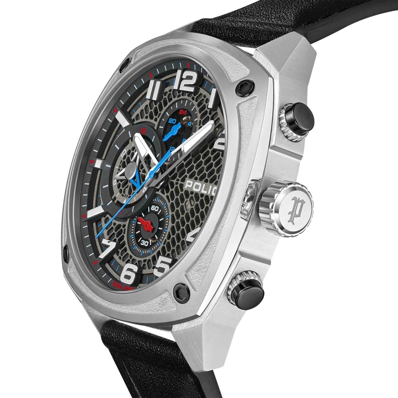 Police Automatikuhr Quarzuhr Portland schwarz(Image 5)