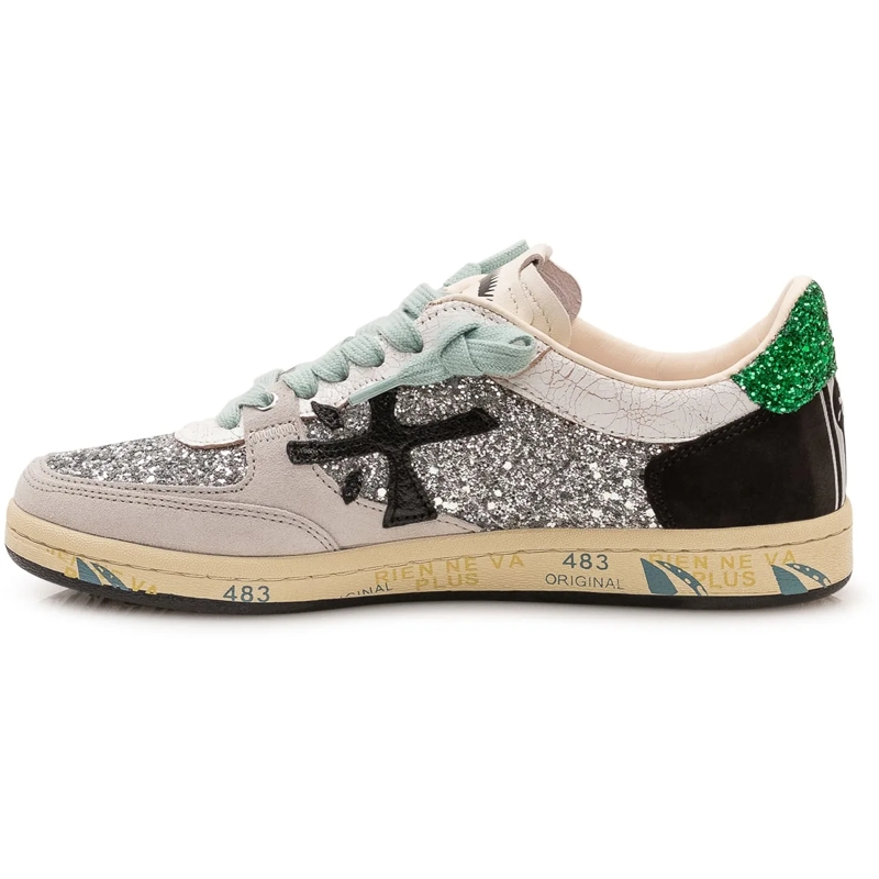 Premiata Sneaker basse Sneakers BskTclad con Inserti e Lacci weiß(Image 4)
