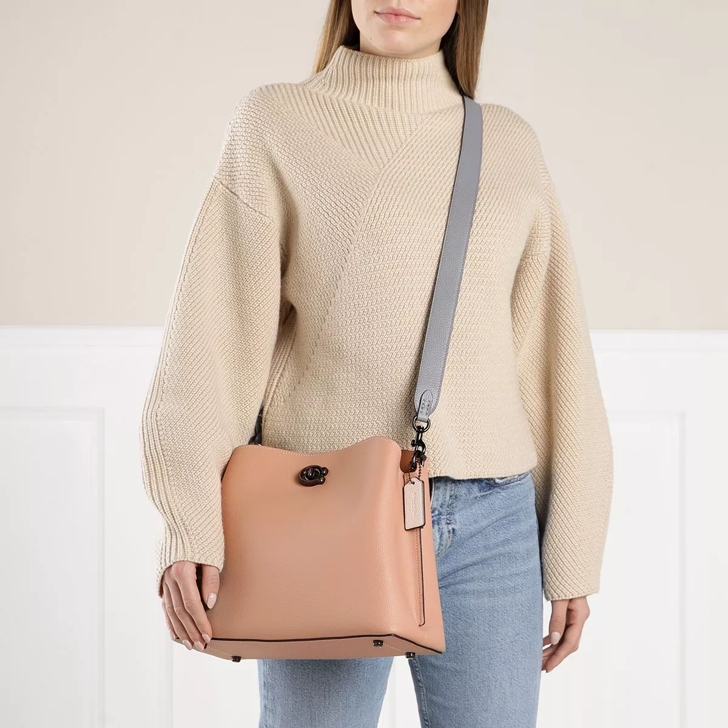 COACH Willow Colorblock Leather Shoulder Bag