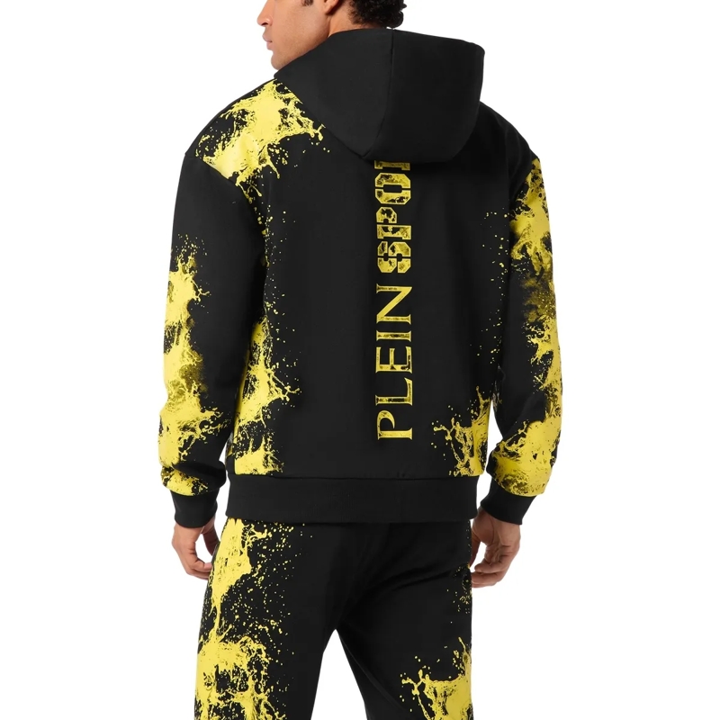 Plein Sport Top Kapuzen-Sweatjacket Splash schwarz(Image 2)