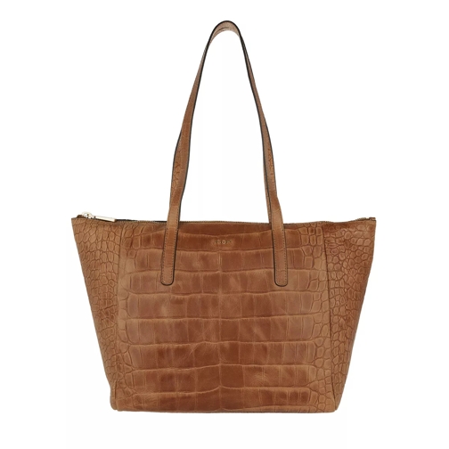 JOOP! Helena Shopper Leather Soft Croco Light Brown Shopping Bag
