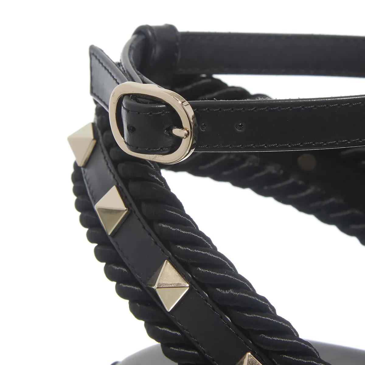 Thumbnail - Valentino Garavani Sandalen - Rockstud Torchon Sandal - Gr. 40 (EU) - in Schwarz - für Damen