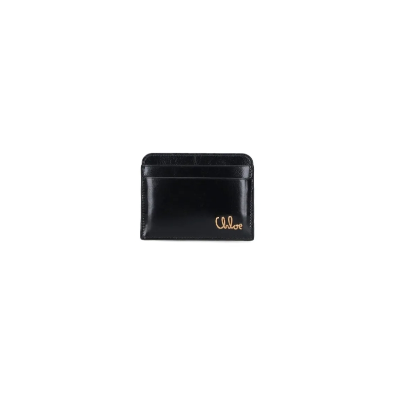 Chloé Geldbörse "Iconic" Card Holder – Black Black