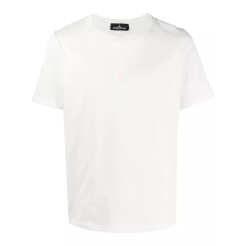 Stone Island Printed Logo T-Shirt White T-shirts