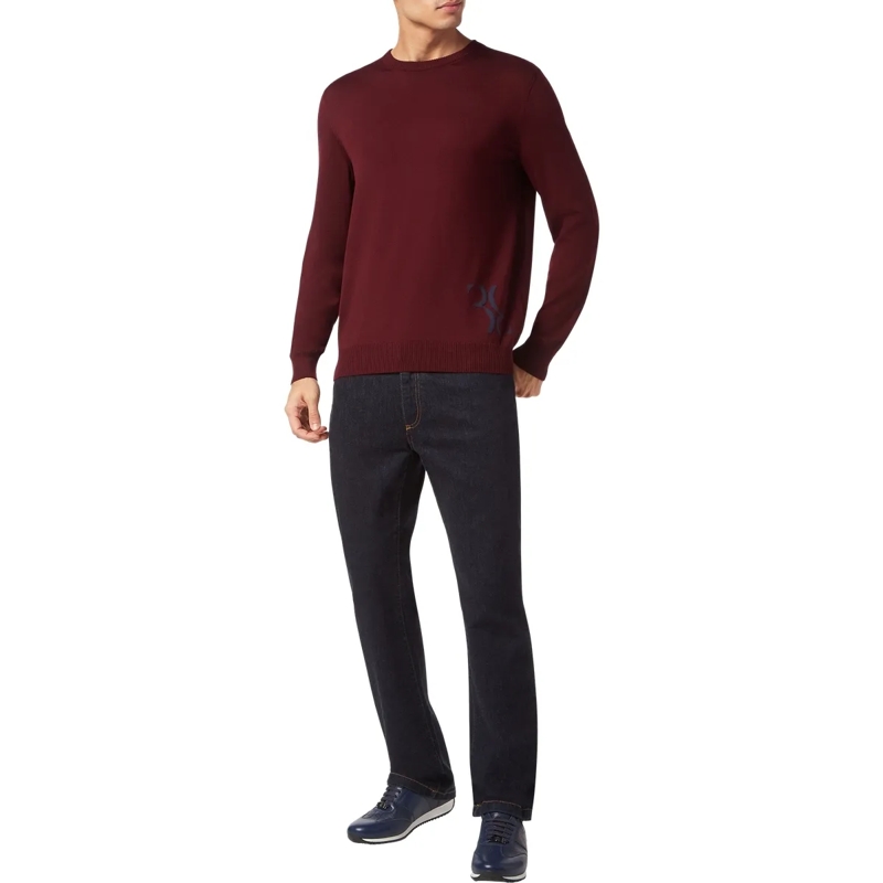 BILLIONAIRE  Rundhalspullover bordeaux(Image 3)