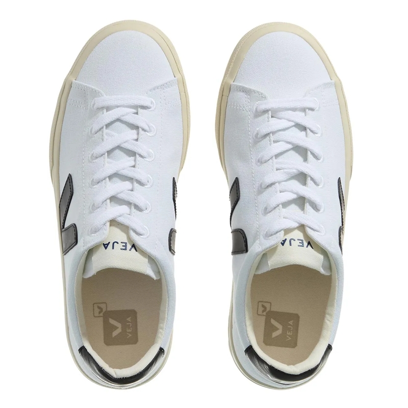 Veja Lage-top sneaker Campo Canvas White Black(Image 9)