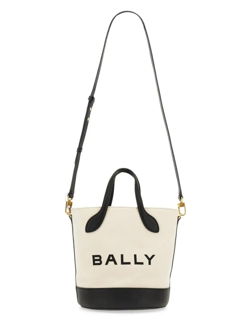 Bally Structured Bucket Bag With Dual Handles And Adjust