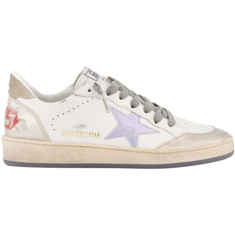 Golden Goose Low-Top-Sneaker Dames Ball Star Sneakers Wit weiß