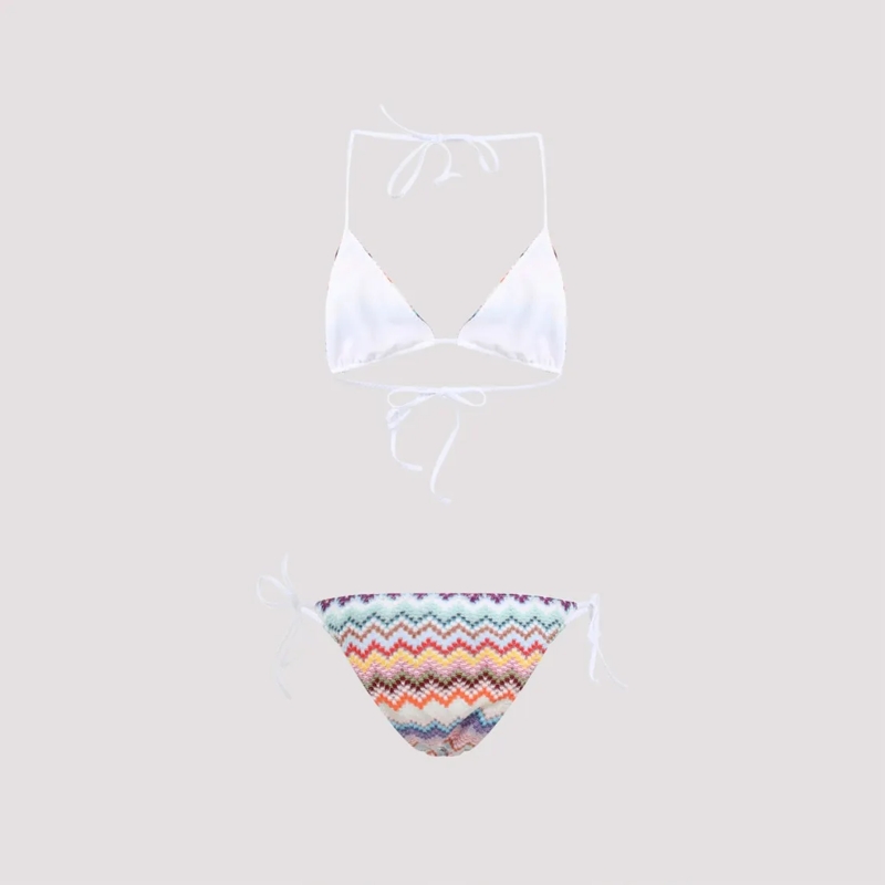 Missoni  Zigzag Two-Piece Bikini Set White