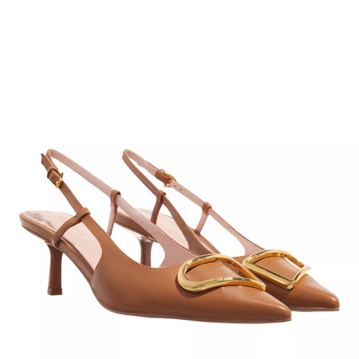 Coccinelle Sling Back Smooth Leather Cuir Tacchi