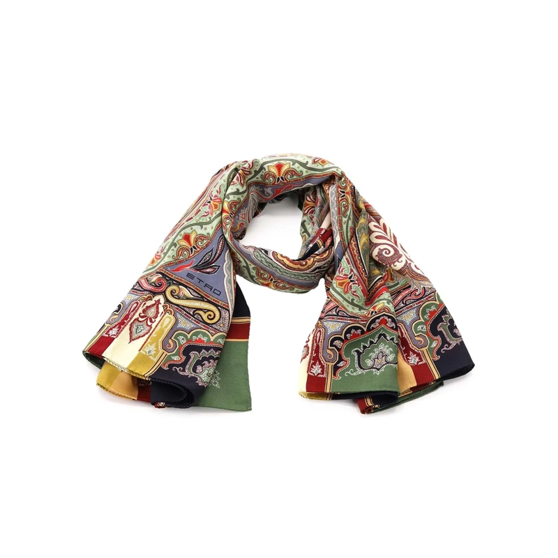 Etro Écharpe légère Tuch mit Paisley-Muster Multicolor