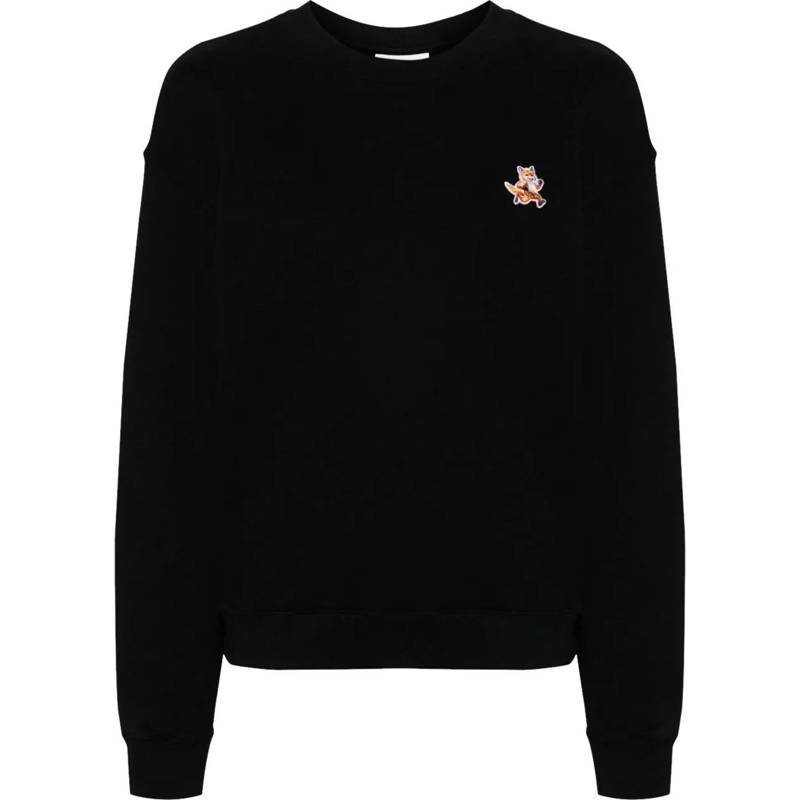 Maison Kitsune Sweatshirt sppedy fox patch comfort sweatshirt divers mehrfarbig