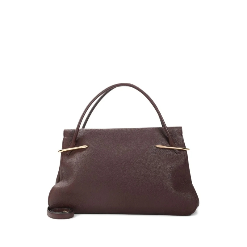 Givenchy Schultertasche Textured Brown Handbag With Gold-Tone Accents Brown