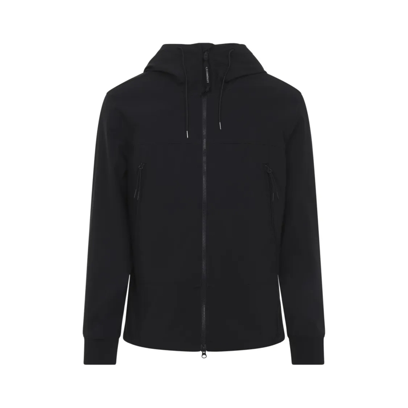 CP Company  Hooded Jacket With Adjustable Drawstrings Black