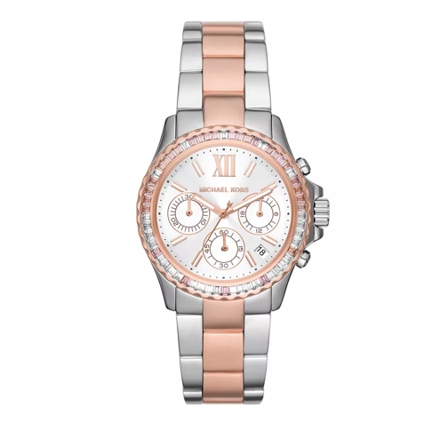 Michael Kors Everest Chronograph Stainless Steel Watch Two Tone Chronograph