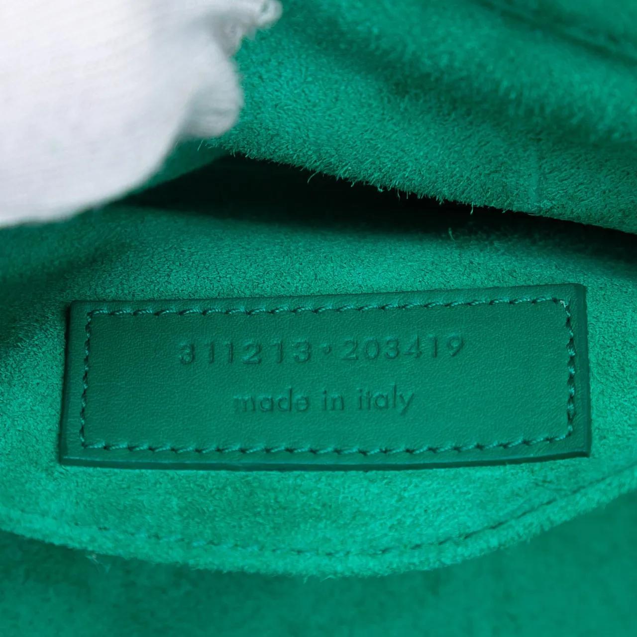 Thumbnail - Saint Laurent Clutches - Leather Chyc Ligne Clutch - Gr. unisize - in Grün - für Damen