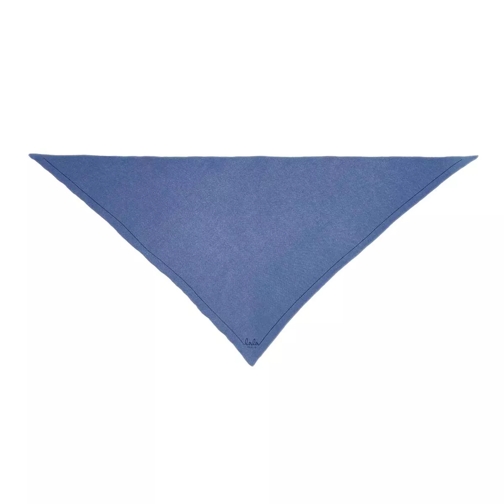 Lala Berlin Triangle Solid M Blue Marine Leichter Schal