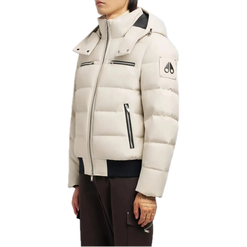 Moose Knuckles Blouson aviateur Cloud Bomber Alabaster beige