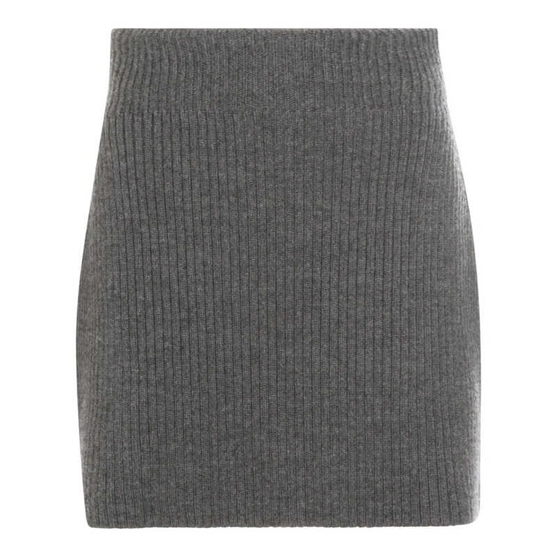 Givenchy Minirok Grey Wool Skirt Grey