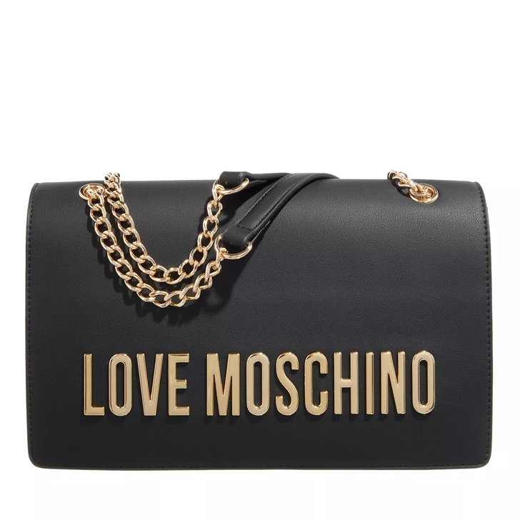 Love Moschino Bold Love Black Crossbody Bag