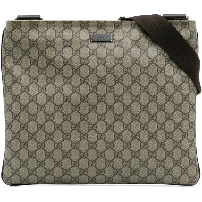Gucci Schultertasche GG Supreme Crossbody braun