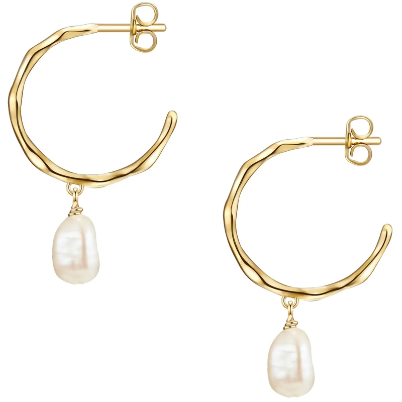 Glanzstücke München Ohrhänger Sterling Silber Ohrhänger Süßwasser-Zuchtperle gold(Image 3)