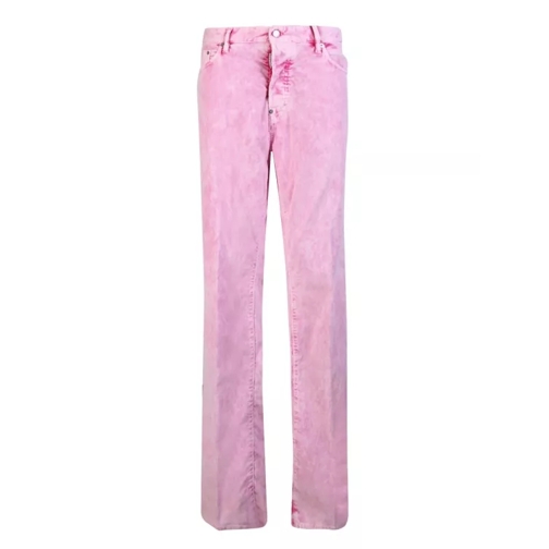 Dsquared2 Velvet Corduroy Tie-Dye Print Roadie Jeans Neutrals Jeans