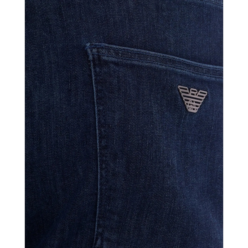Emporio Armani Slim-Fit-Jeans Trousers Medium Blue Denim dunkelblau(Image 3)