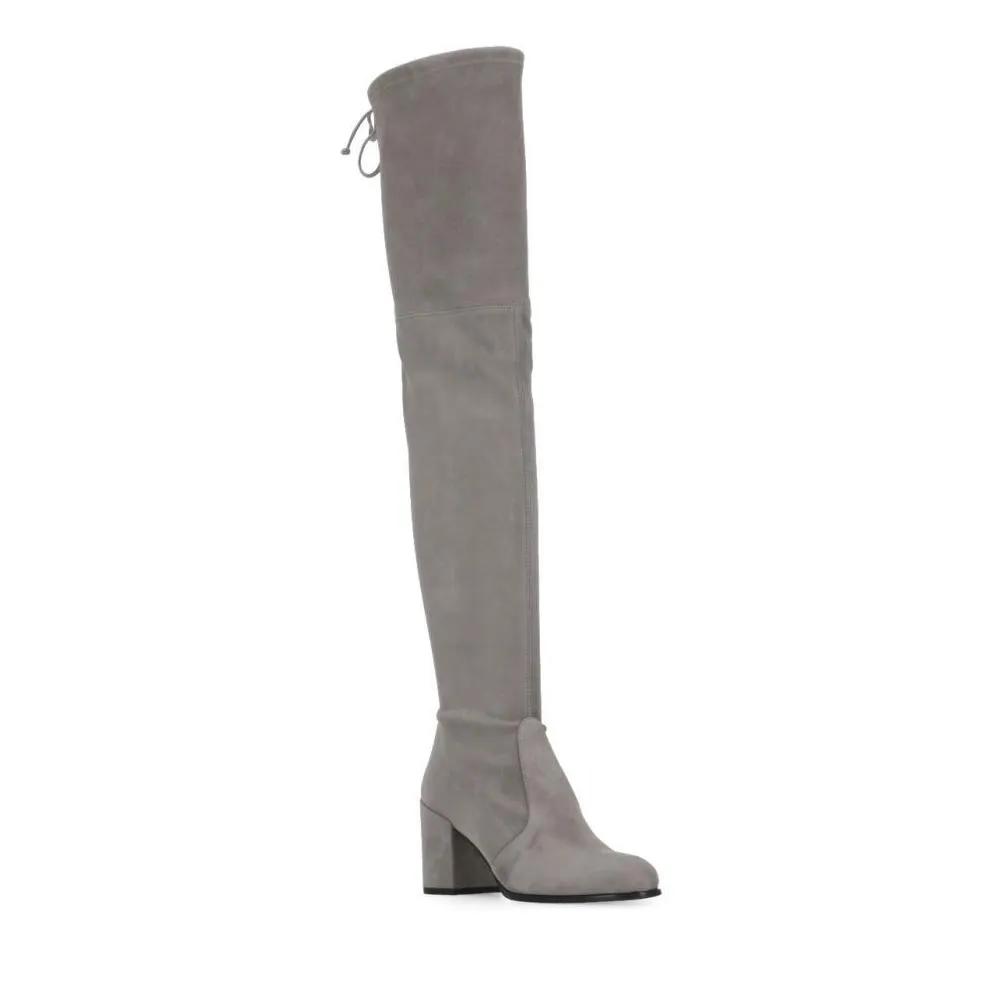 Stuart Weitzman Stiefel - Tieland Boots - Gr. 38,5 (EU) - in Grau - für Damen