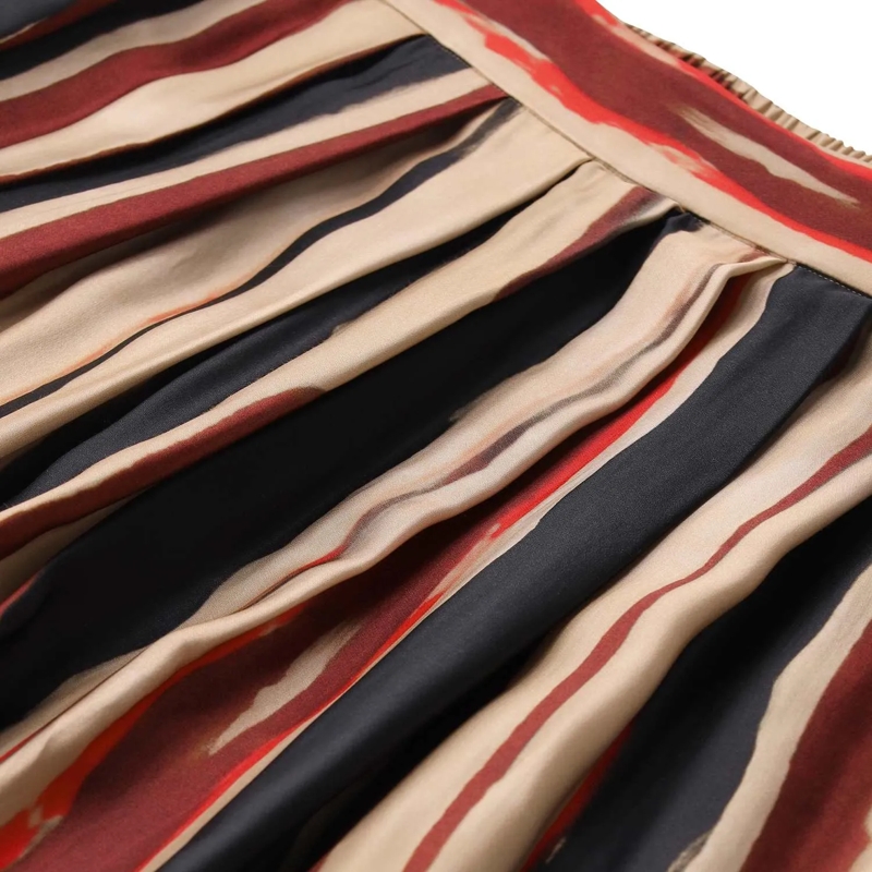 Pt Torino Maxirock Midirock Doris aus Satin mehrfarbig(Image 3)