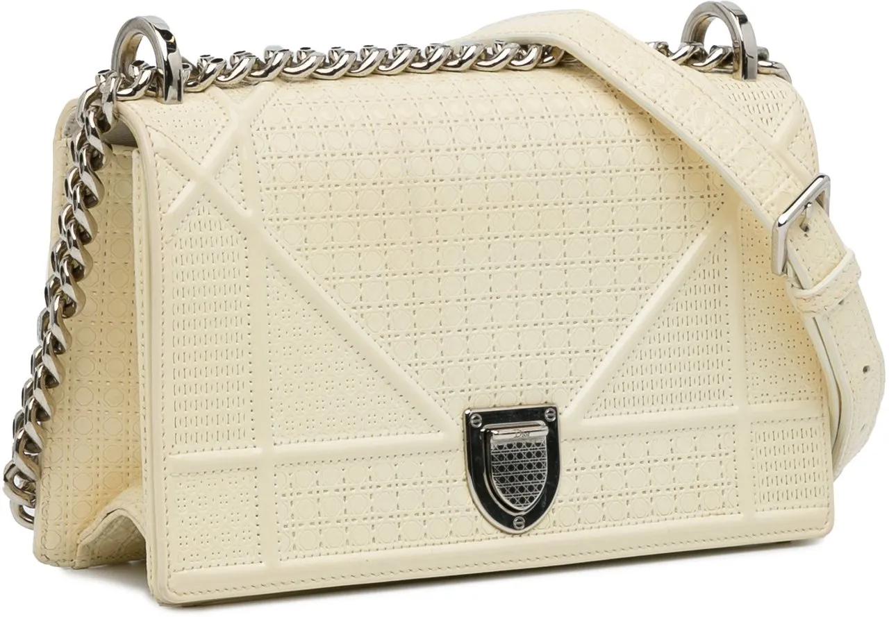 Thumbnail - Christian Dior Hobo Bags - Medium Patent Diorama - Gr. unisize - in Weiß - für Damen