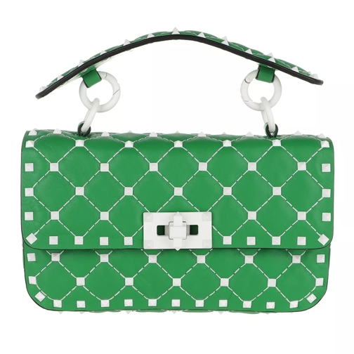 Valentino Garavani Rockstud Spike Mini Nappa Green Crossbody Bag