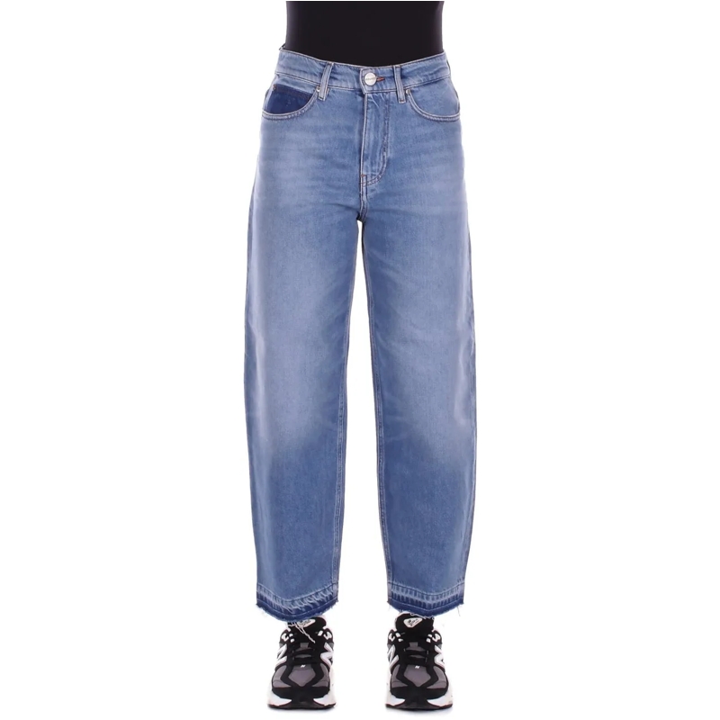 Pinko Jeans mit geradem Bein Jeans Vintage Denim blau